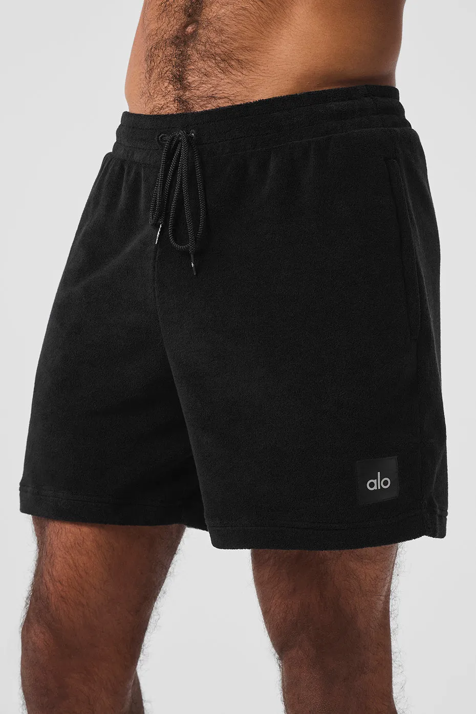 7" Coastal Terry Short - Black