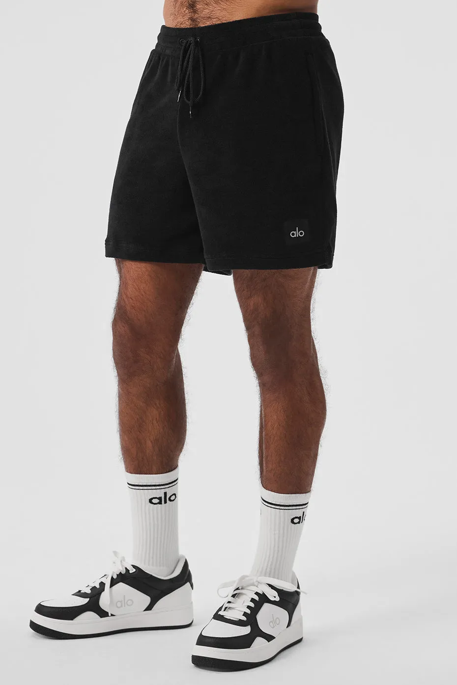 7" Coastal Terry Short - Black