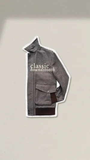 A2 Flight Jacket In Classic Houndstooth