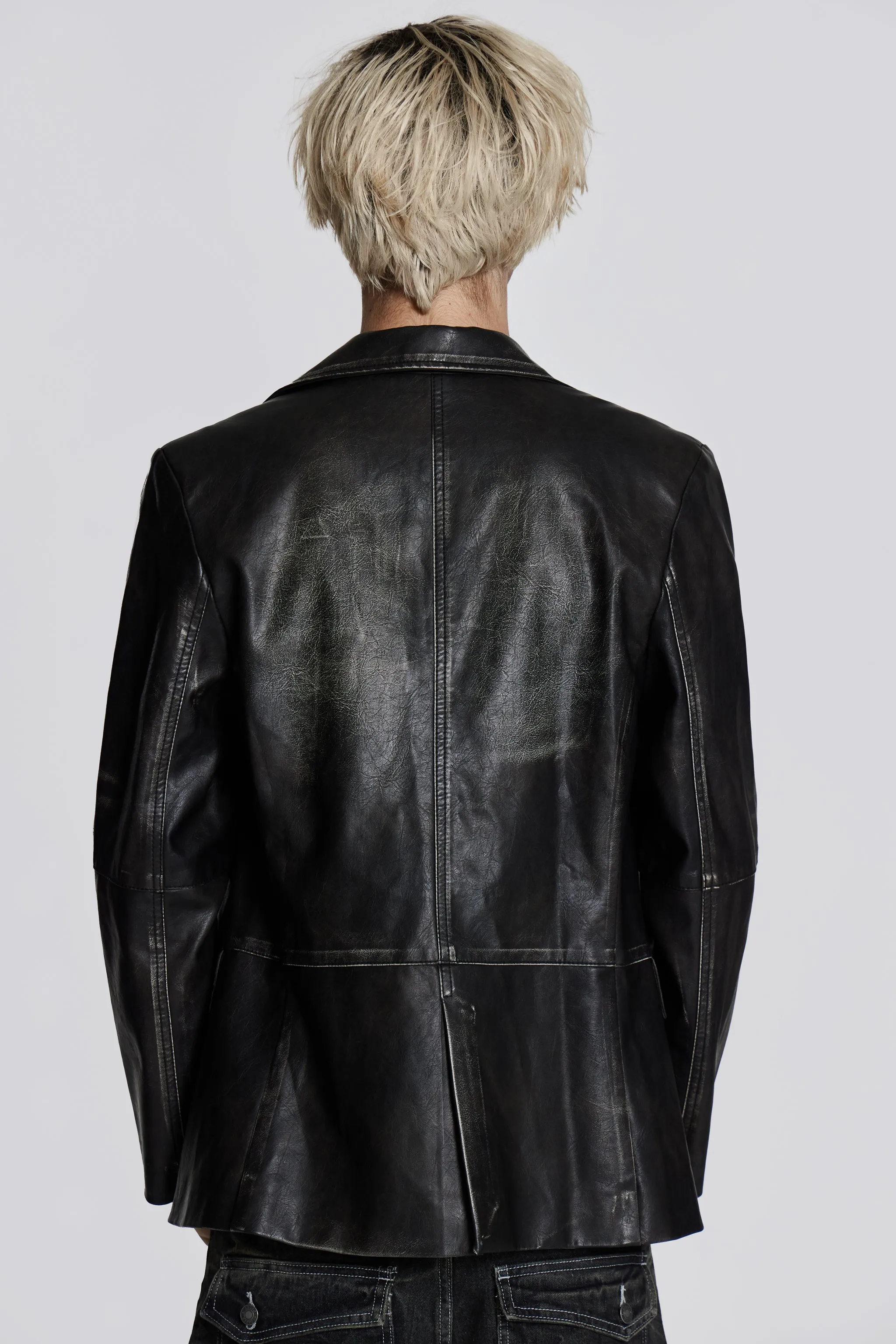 Ash Faux Leather Blazer