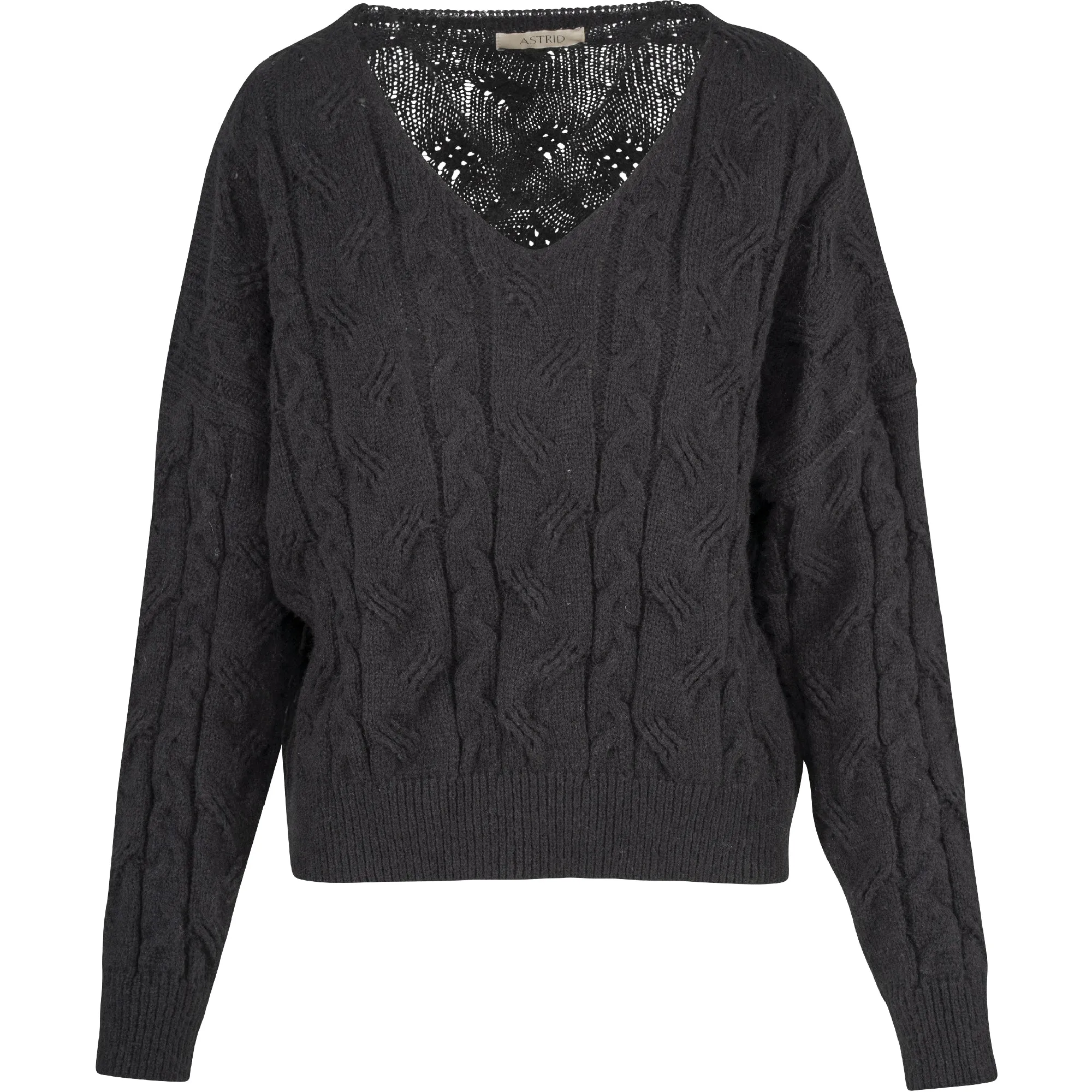 Astrid – Women's Knit Sweater – Black