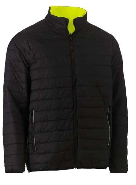 Bisley Taped Hi Vis Reversible Puffer Jacket (BJ6350HT)