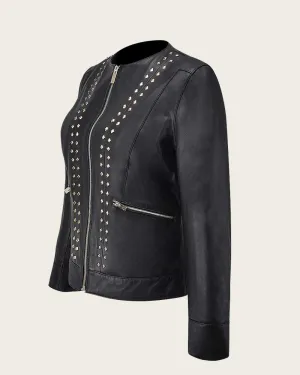 Black studs jacket