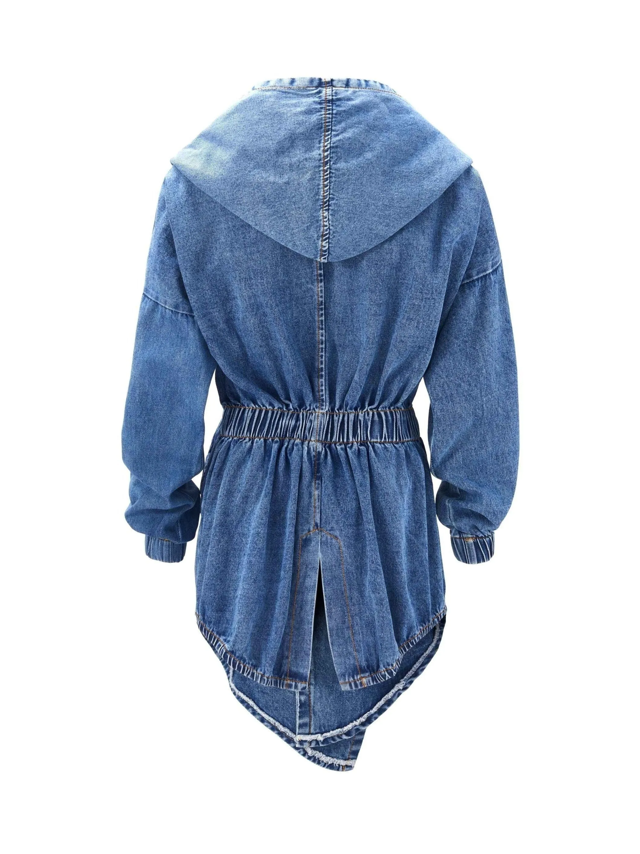 Boho Denim Shirt Jacket