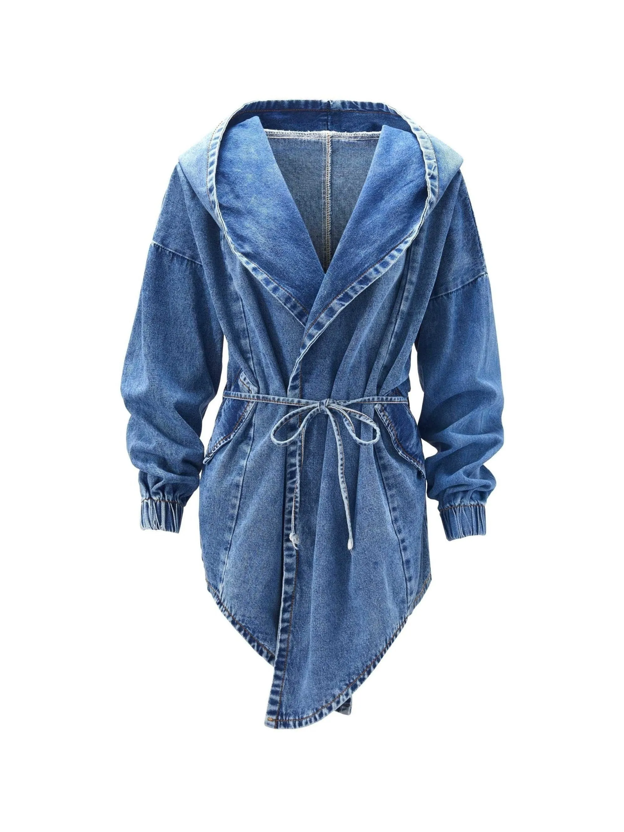 Boho Denim Shirt Jacket