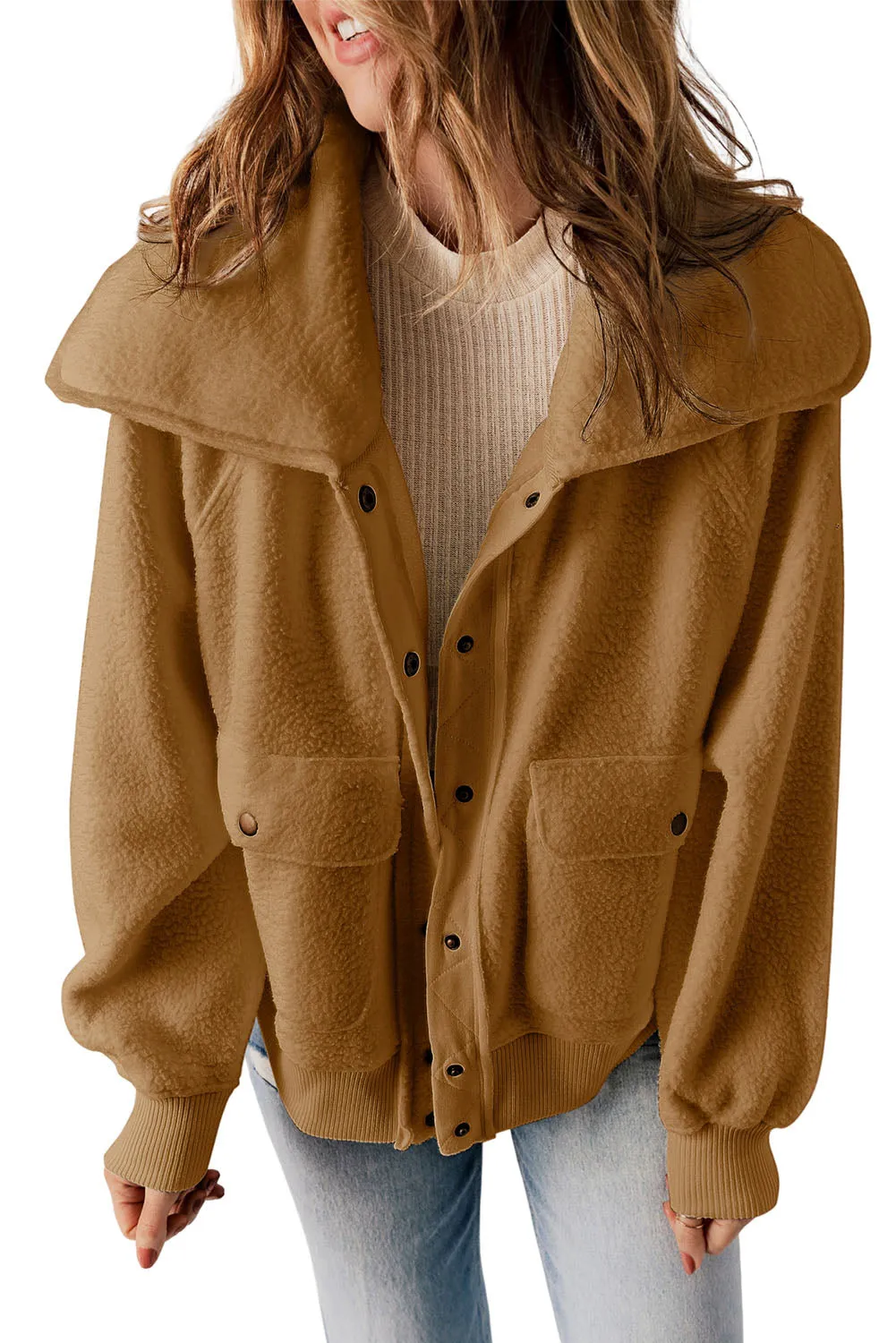 Brown Fleece Jacket