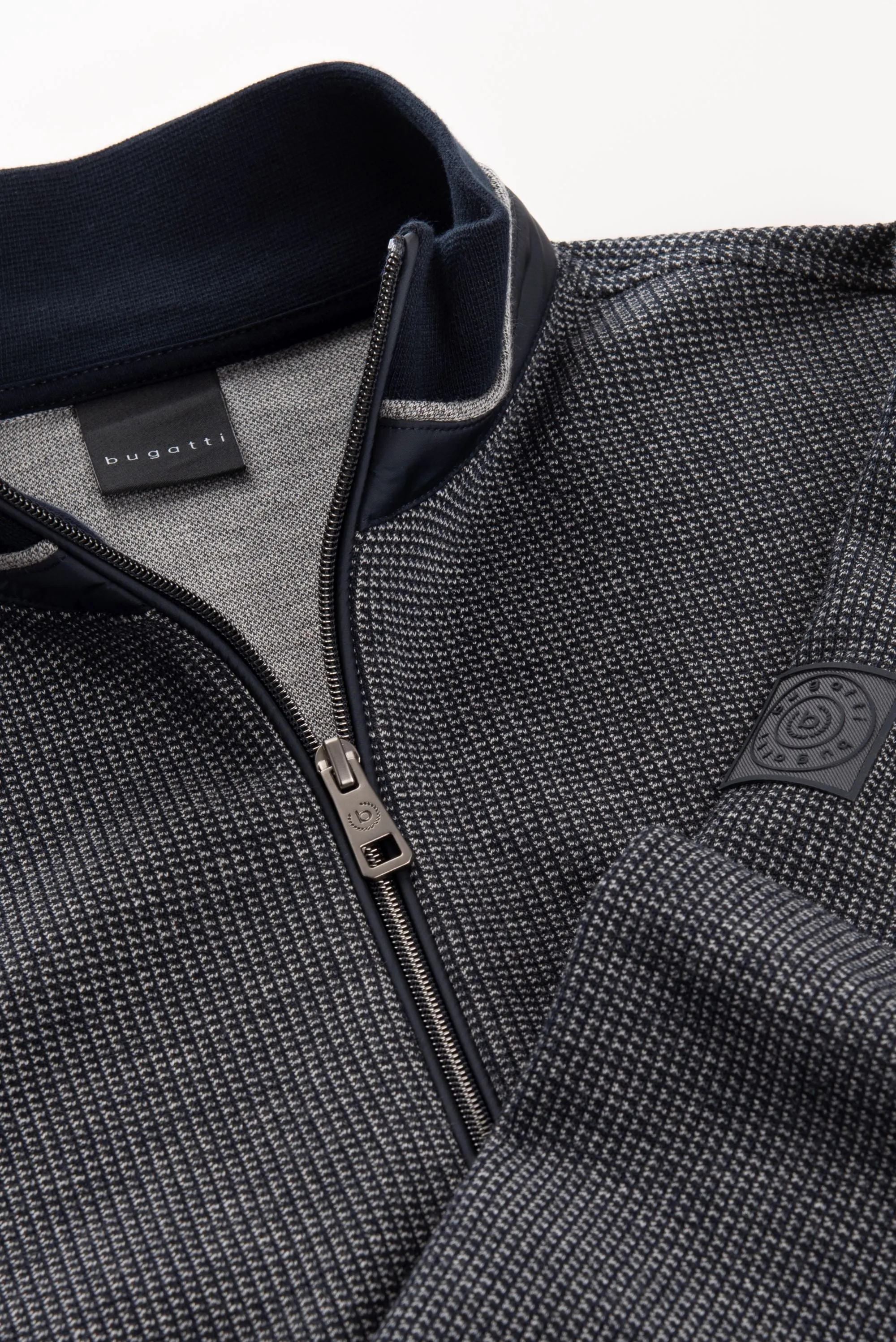 Bugatti Knit Full Zip | Navy