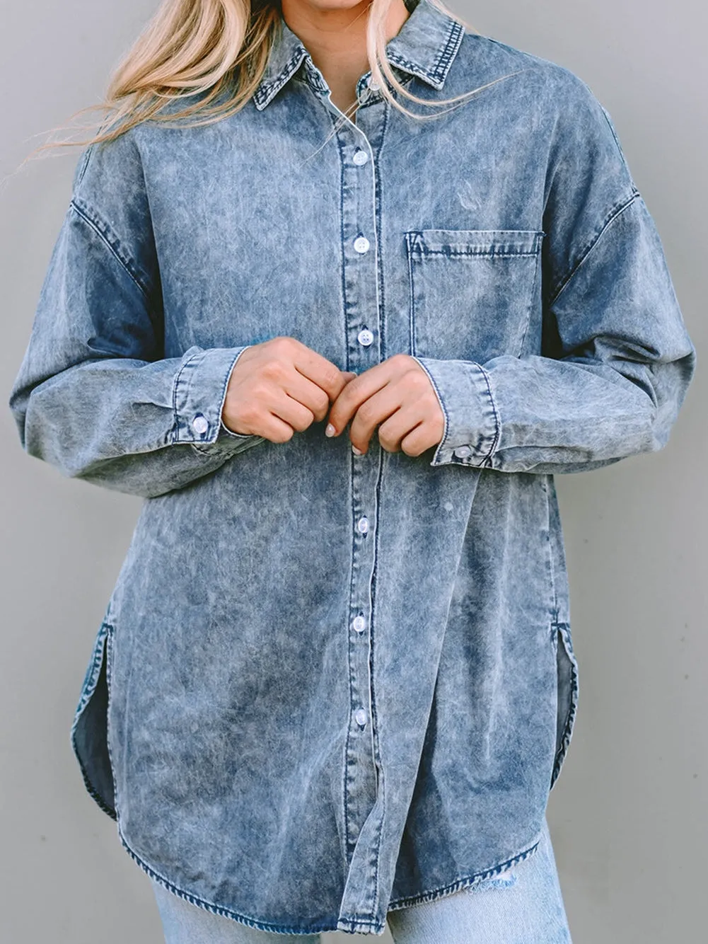 Casual Denim Shirt Jacket