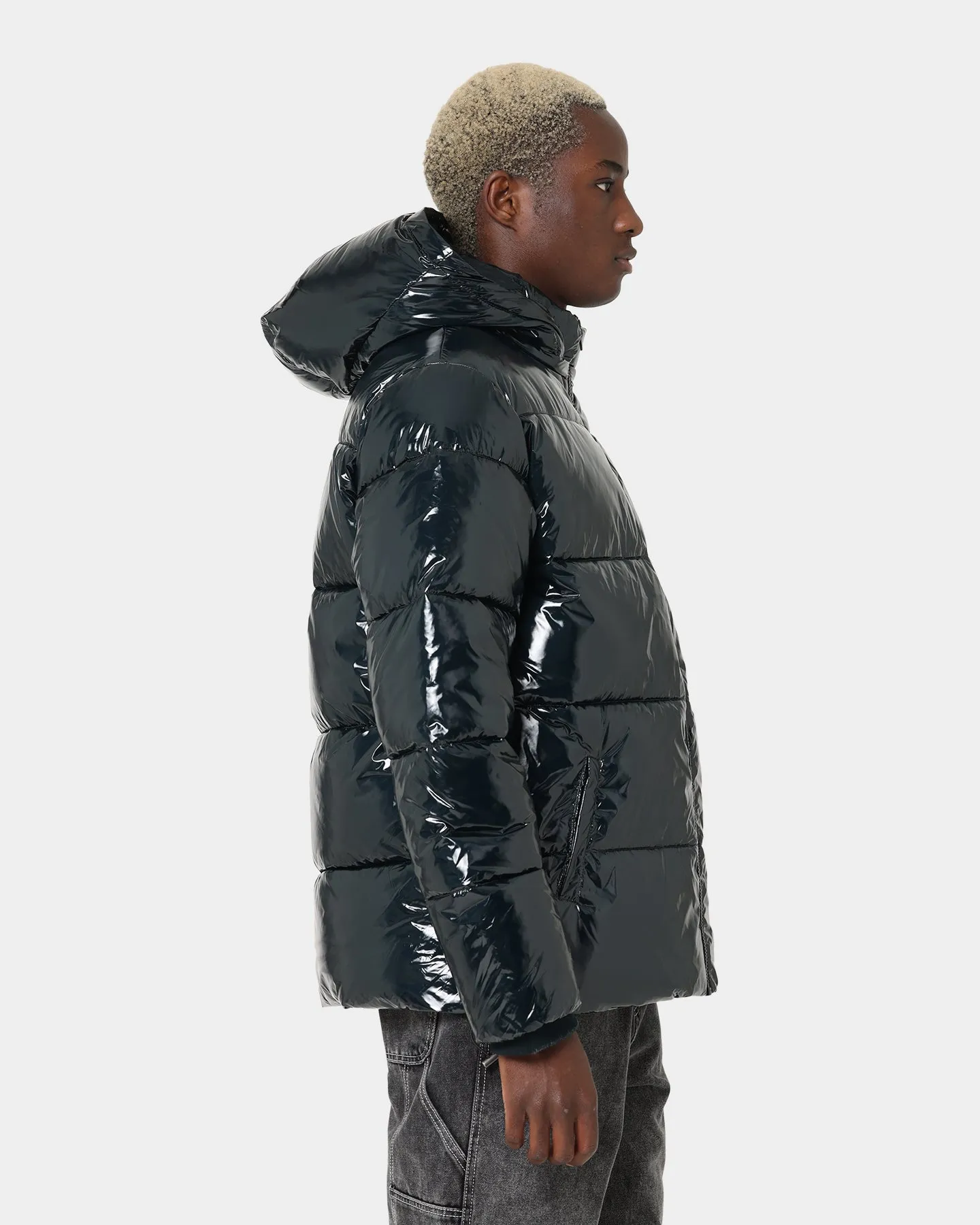 Champion High Shine Puffer Jacket Black