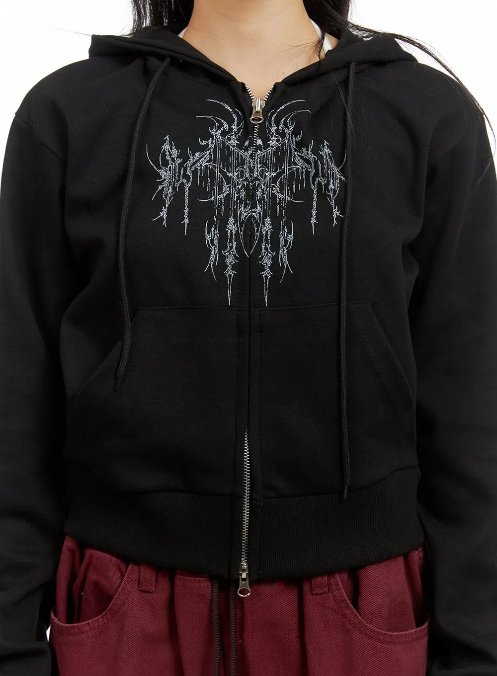 Cotton Graphic Hoodie Jacket CG420