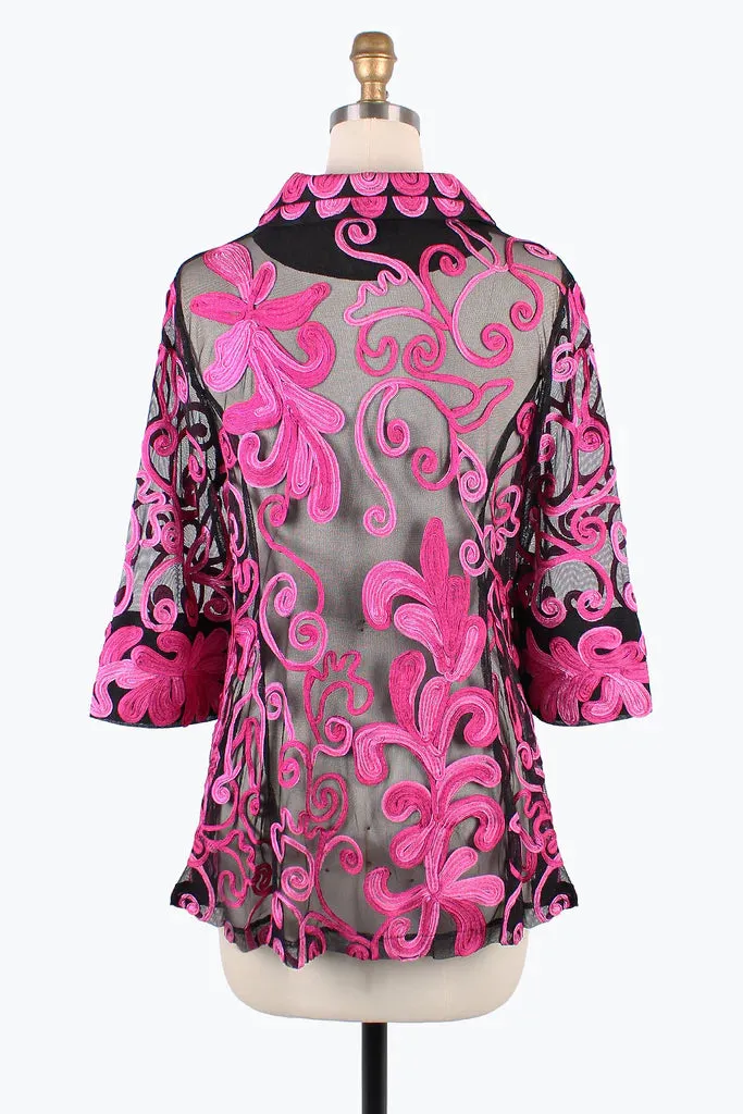 Damee Ombre VineSoutache Jacket 2394-FCH