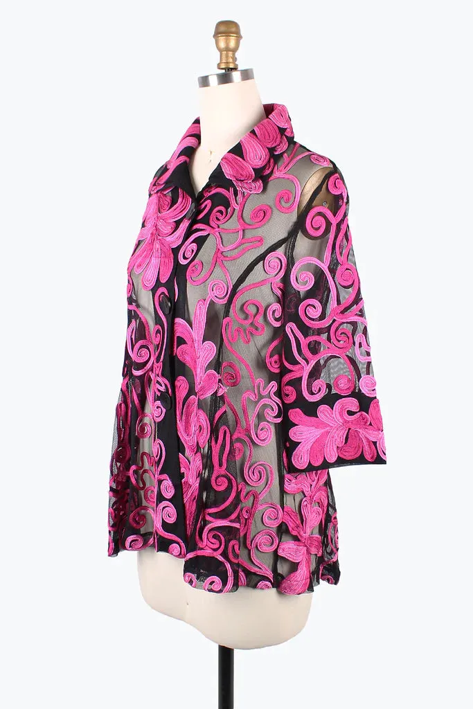 Damee Ombre VineSoutache Jacket 2394-FCH