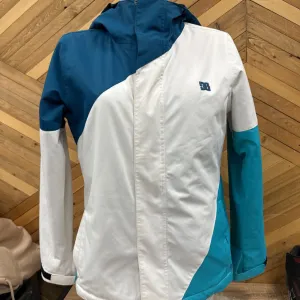 DC Waterproof Ski Jacket with Blue and White Design: Blue, White-unisex-SM