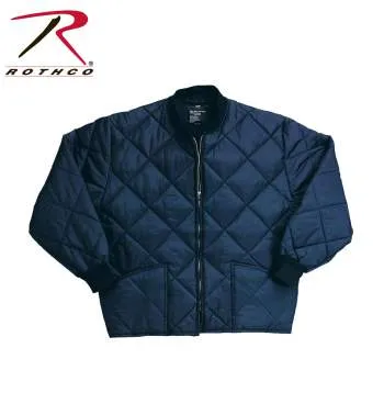 Diamond Nylon Quilted Flight Jacket