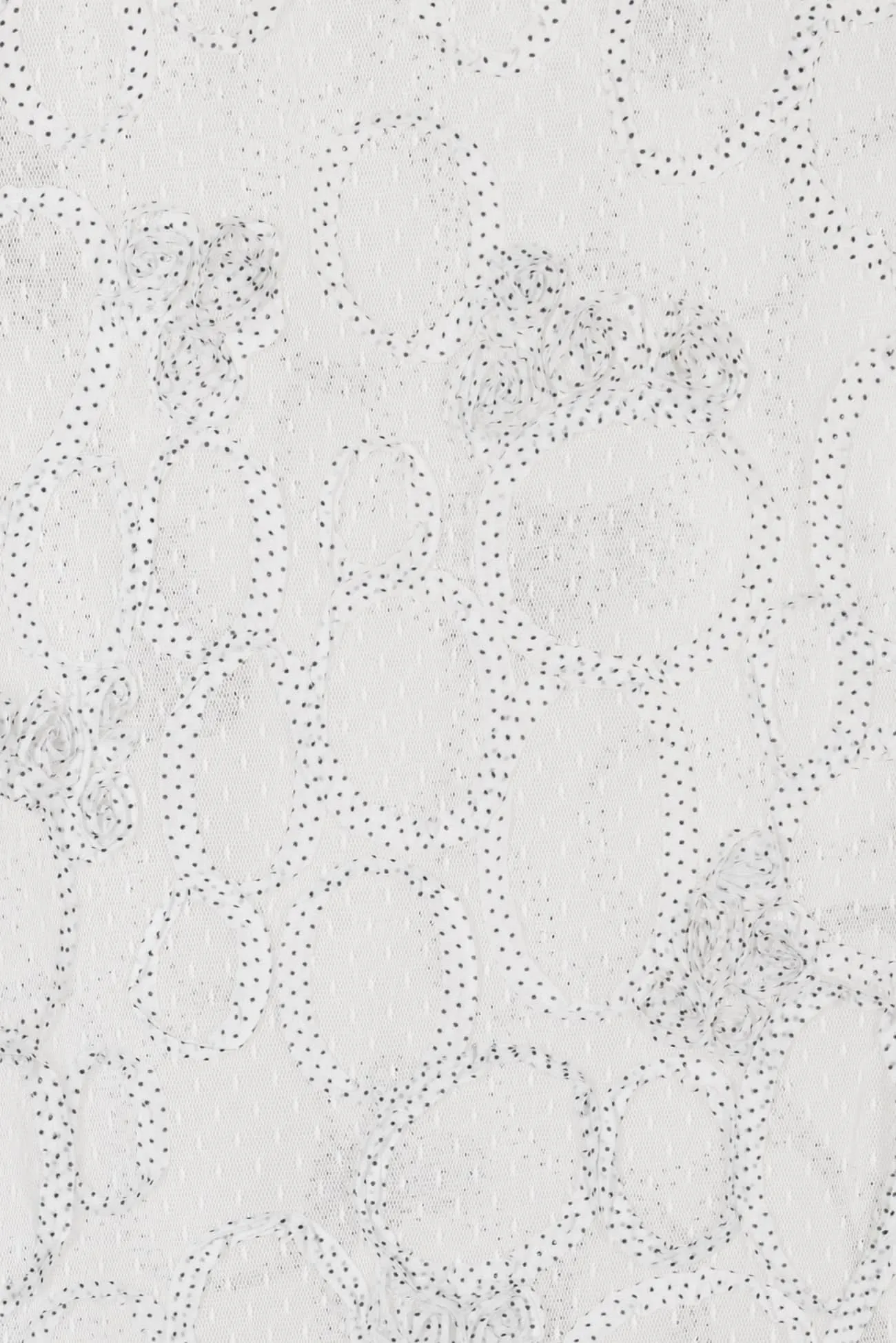 Dotty Swirl Embroidered Mesh