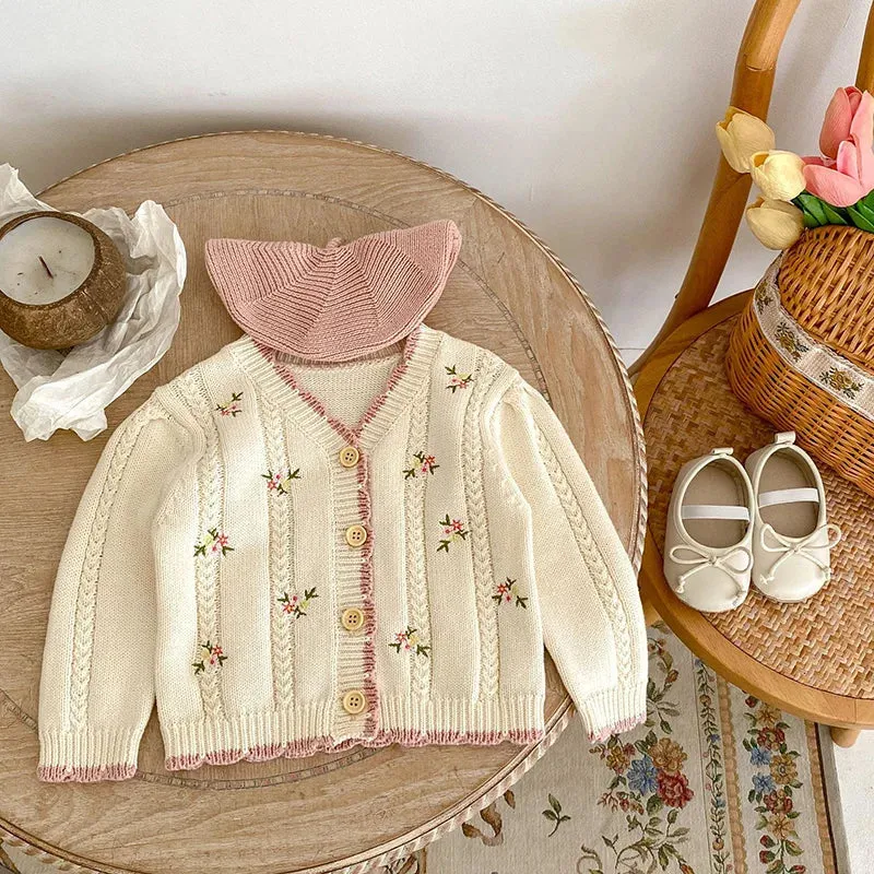 Embroidered Baby Knitwear Cardigan