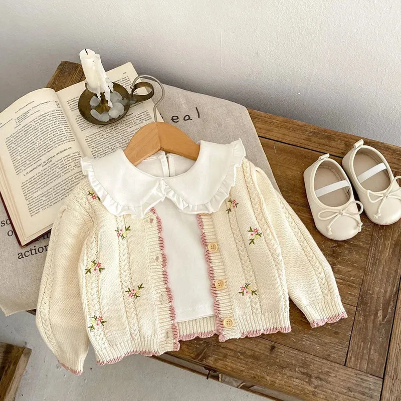 Embroidered Baby Knitwear Cardigan