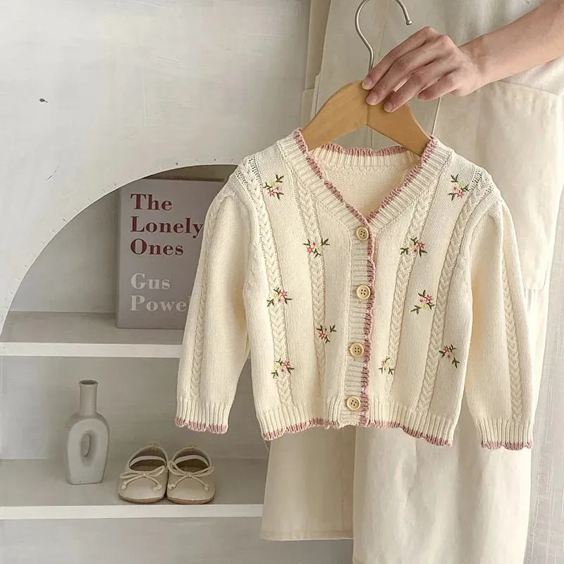 Embroidered Baby Knitwear Cardigan