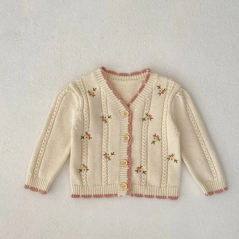 Embroidered Baby Knitwear Cardigan