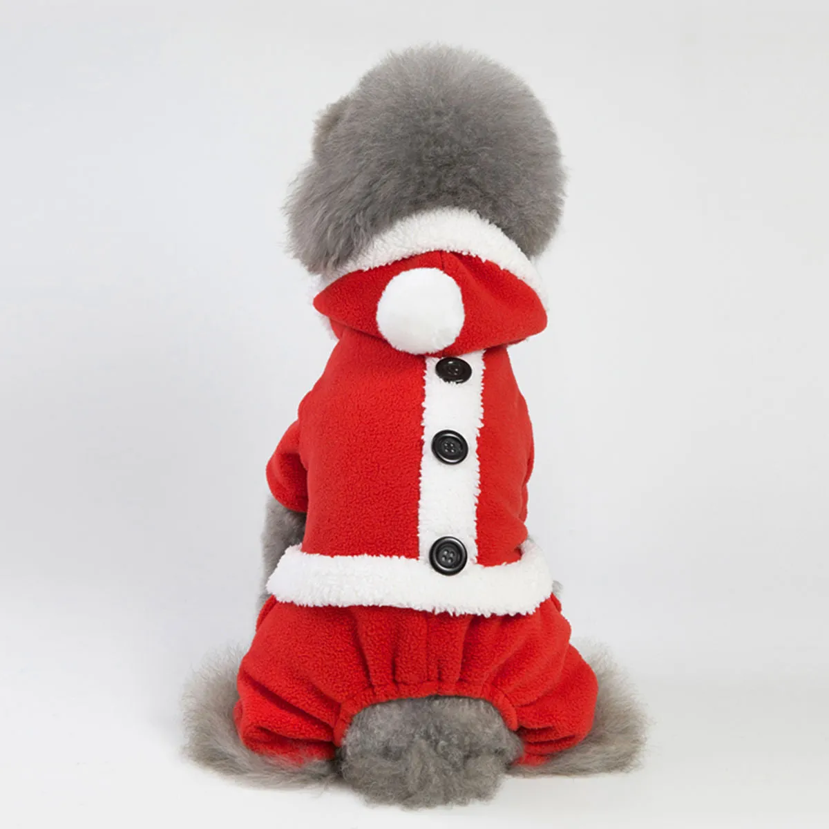 Enchanting Holiday Cloak for Pets – Cozy Christmas Red Shawl with Festive Pompoms and Reindeer Antlers