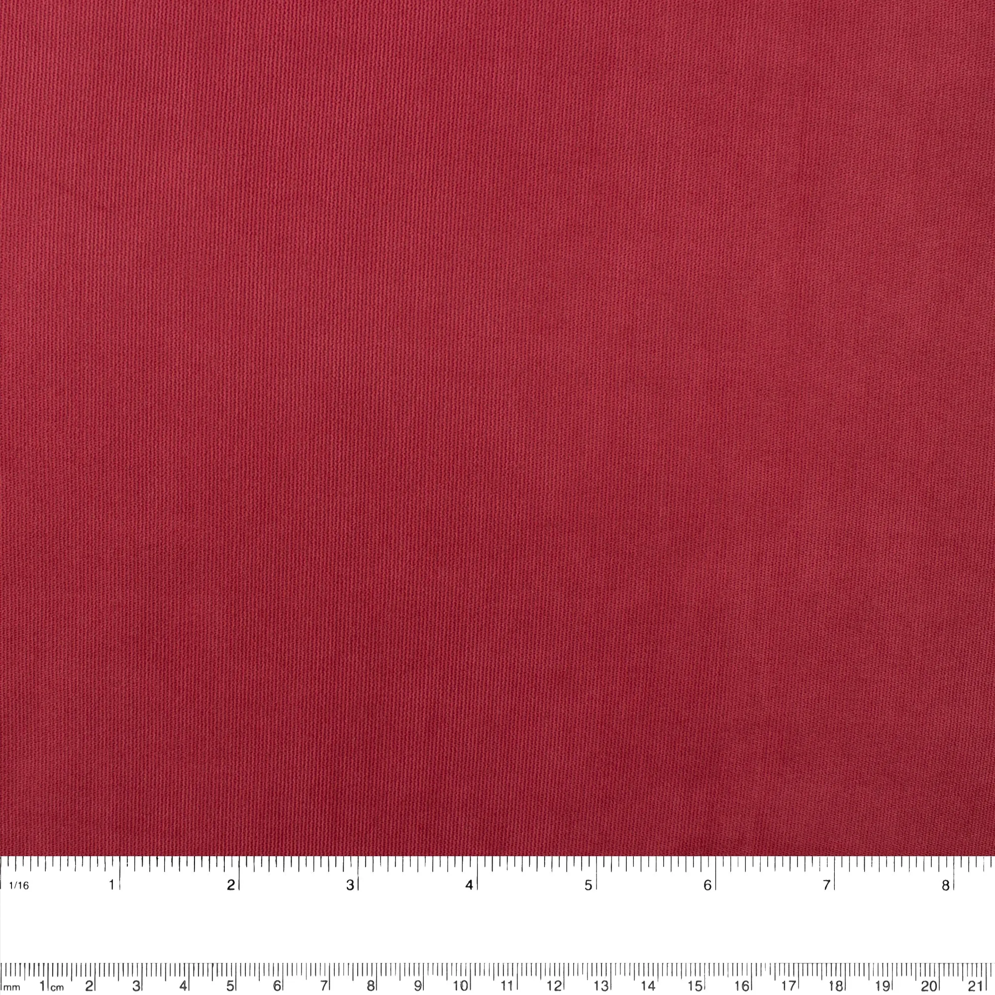 Fine Wale Corded Polyester - Red