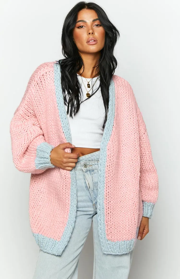 Hatley Pink Knit Cardigan