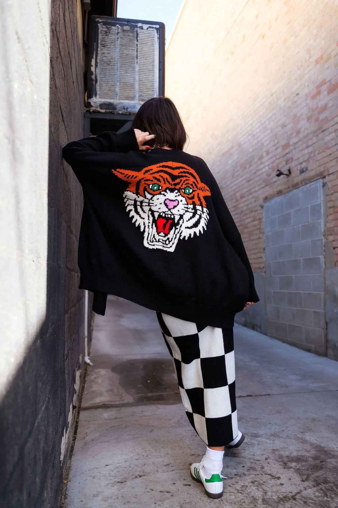 Hear Me Roar Oversized Tiger Cardigan