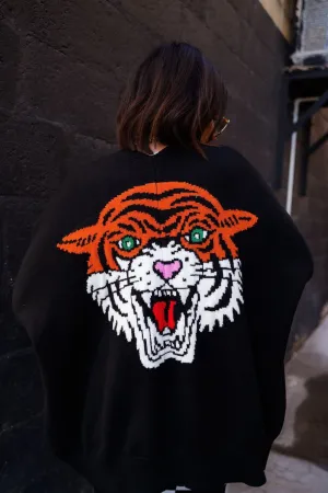 Hear Me Roar Oversized Tiger Cardigan