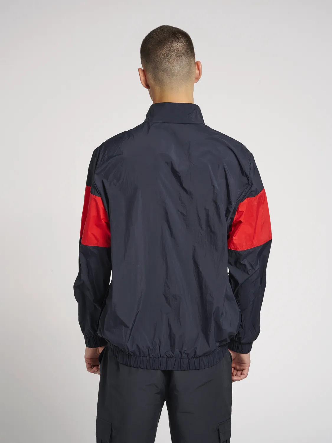 Hummel hmlJORES Half Zip Jacket - Dark Navy/Red