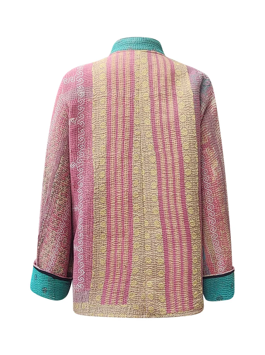 kantha vintage short jacket emma