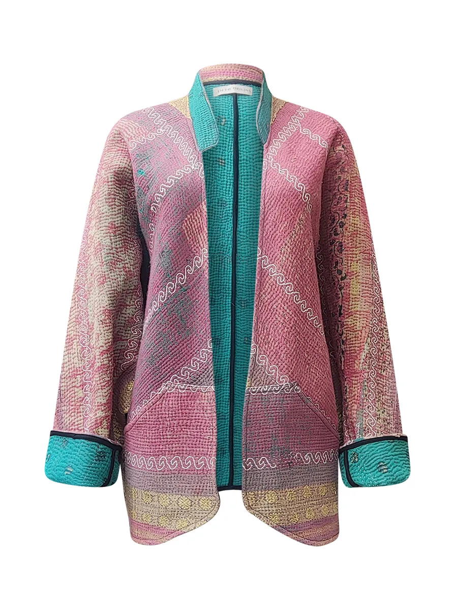 kantha vintage short jacket emma