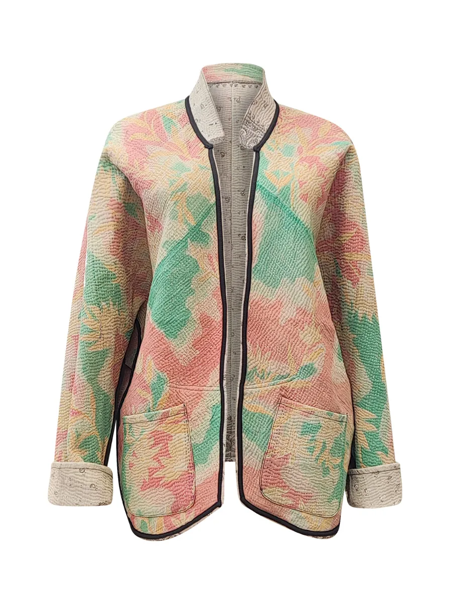 kantha vintage short jacket nancy