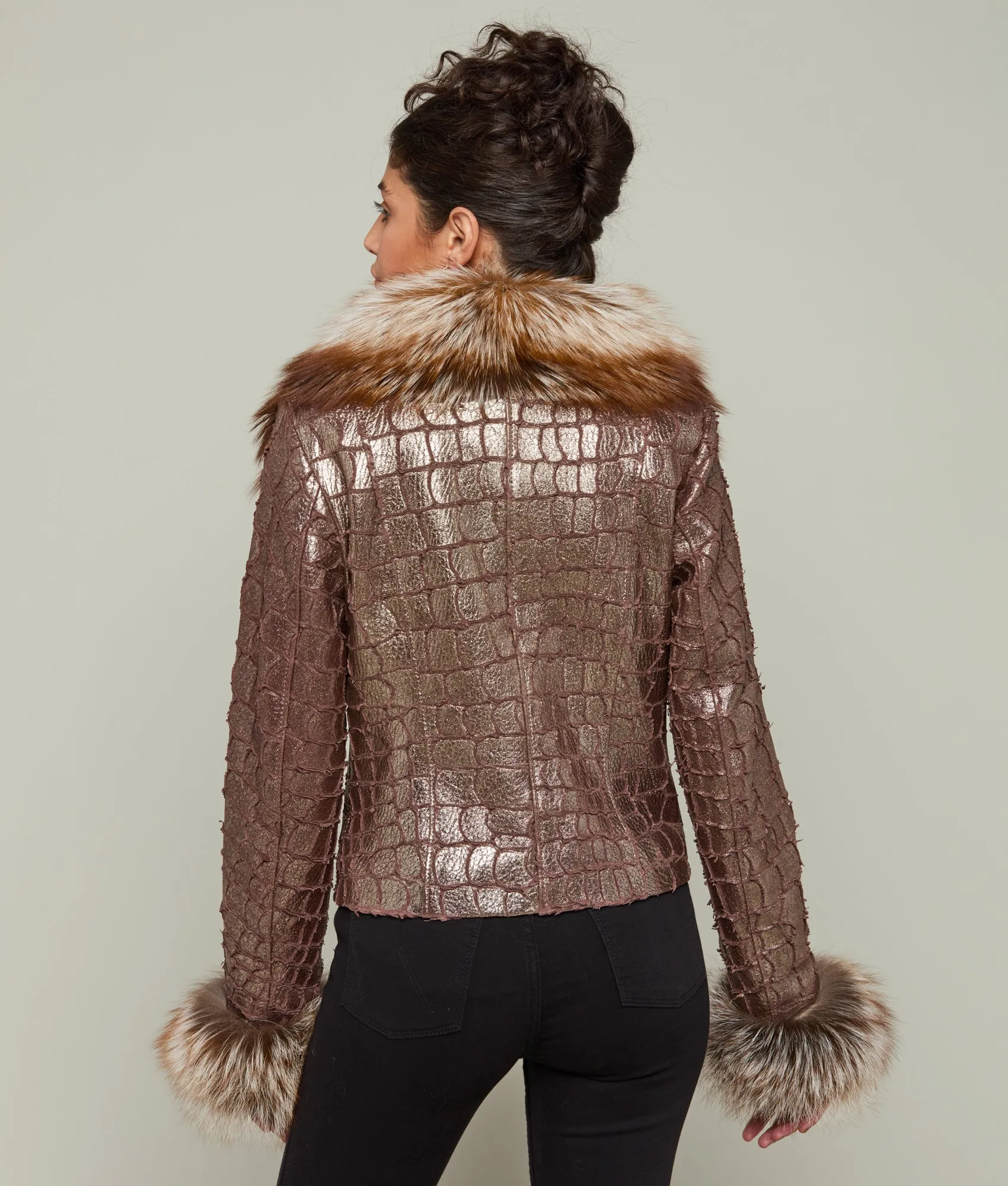 Luna Fox Jacket :: Brown Sparkle