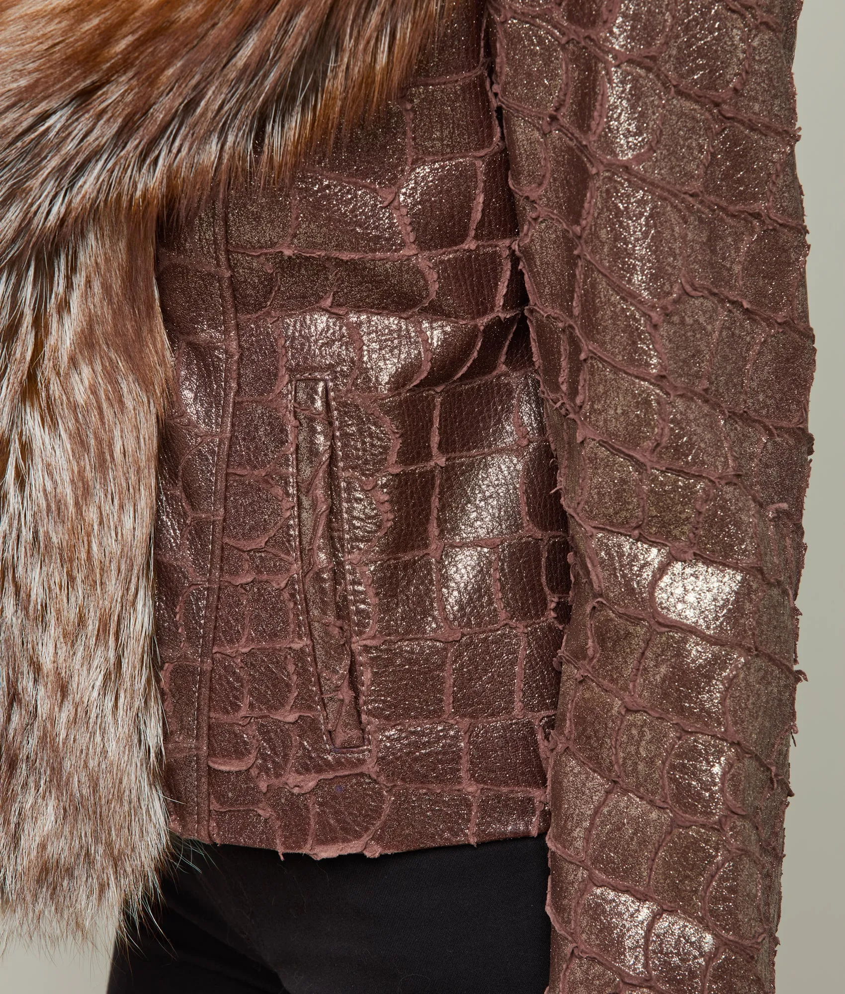 Luna Fox Jacket :: Brown Sparkle