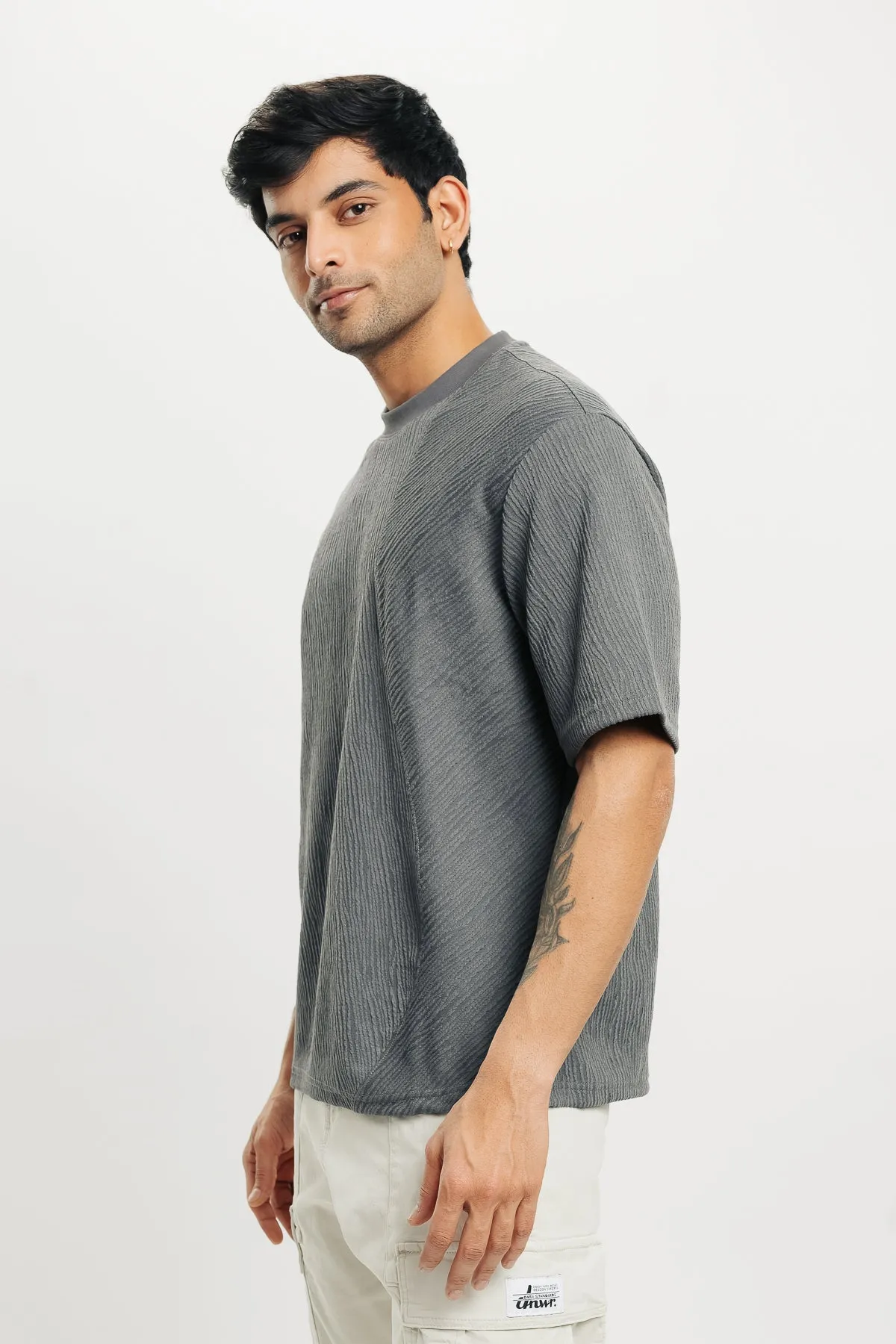 Men's Grey Skies Crew Neck T-Shirt