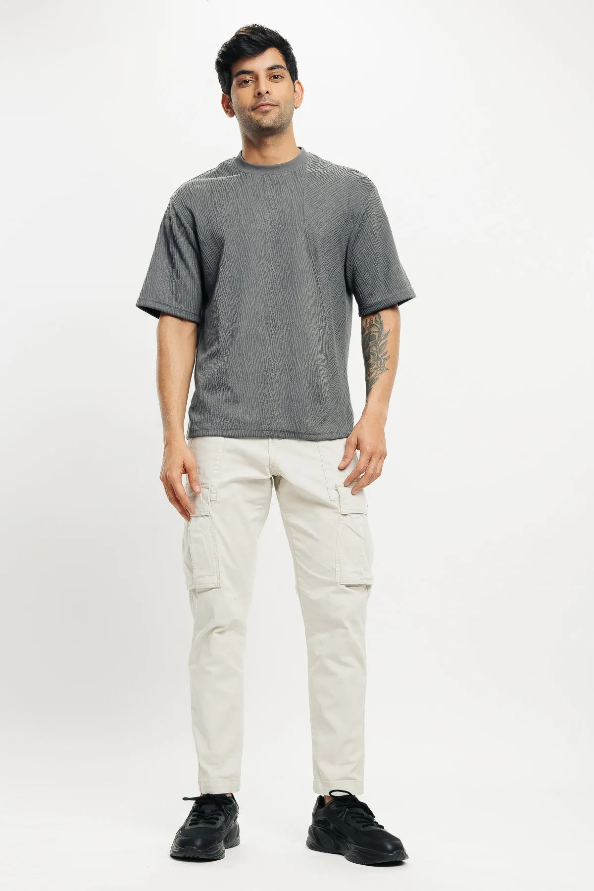 Men's Grey Skies Crew Neck T-Shirt