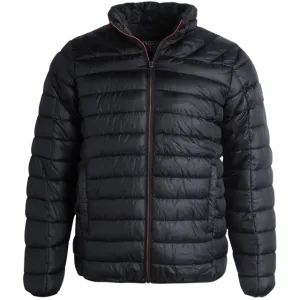 Men's Jacket - Packable Puffer Coat Black - Bass Creek