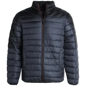 Men's Jacket - Packable Puffer Coat Charcoal - Bass Creek