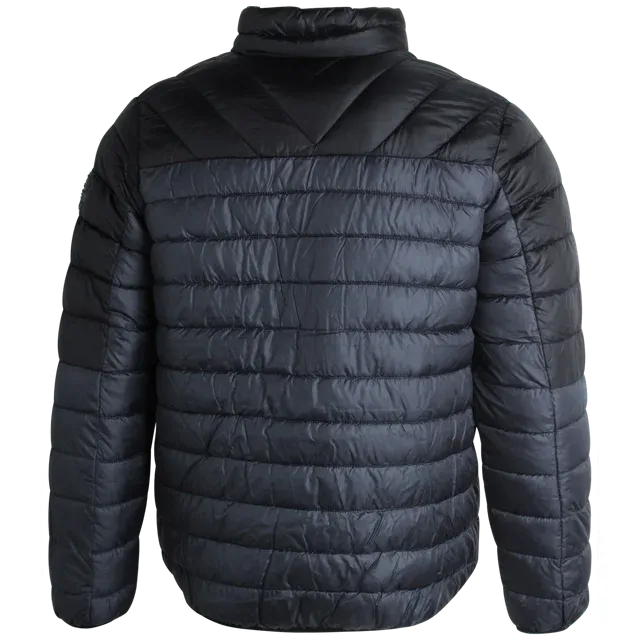 Men's Jacket - Packable Puffer Coat Charcoal - Bass Creek