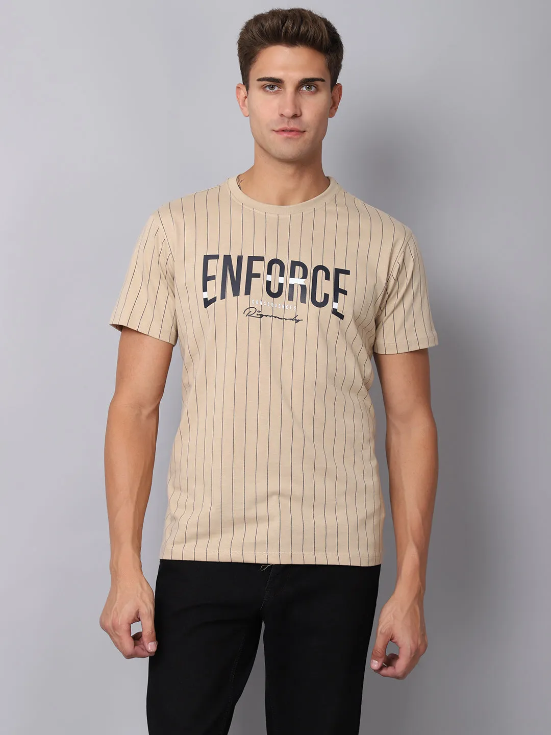 Men's Light Brown T-Shirt