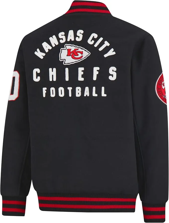 NFL Official Adults Classic Varsity Coaches Jacket Coat - Unisex|Kansas City Chiefs