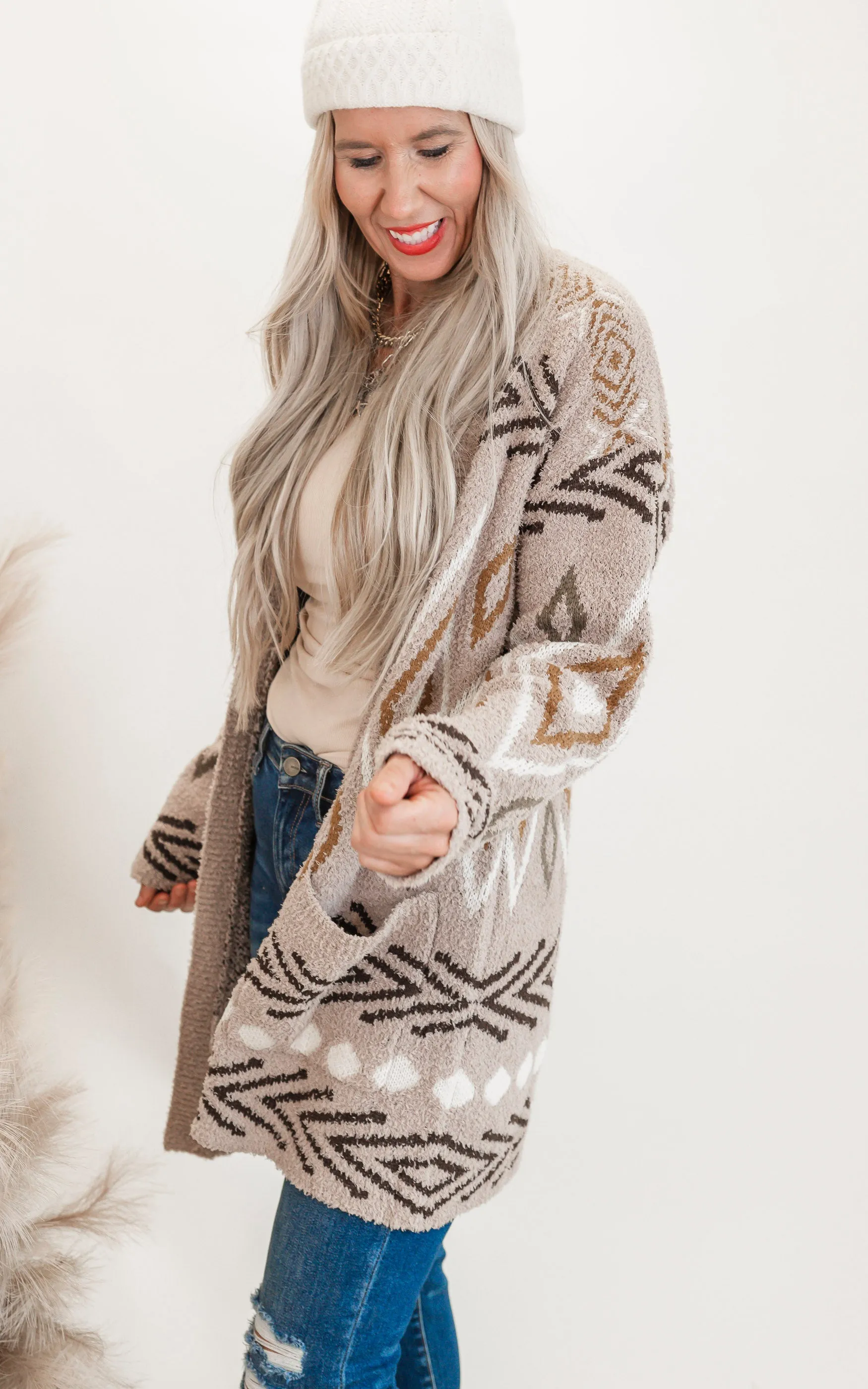 Open Front Cloud Cardigan**