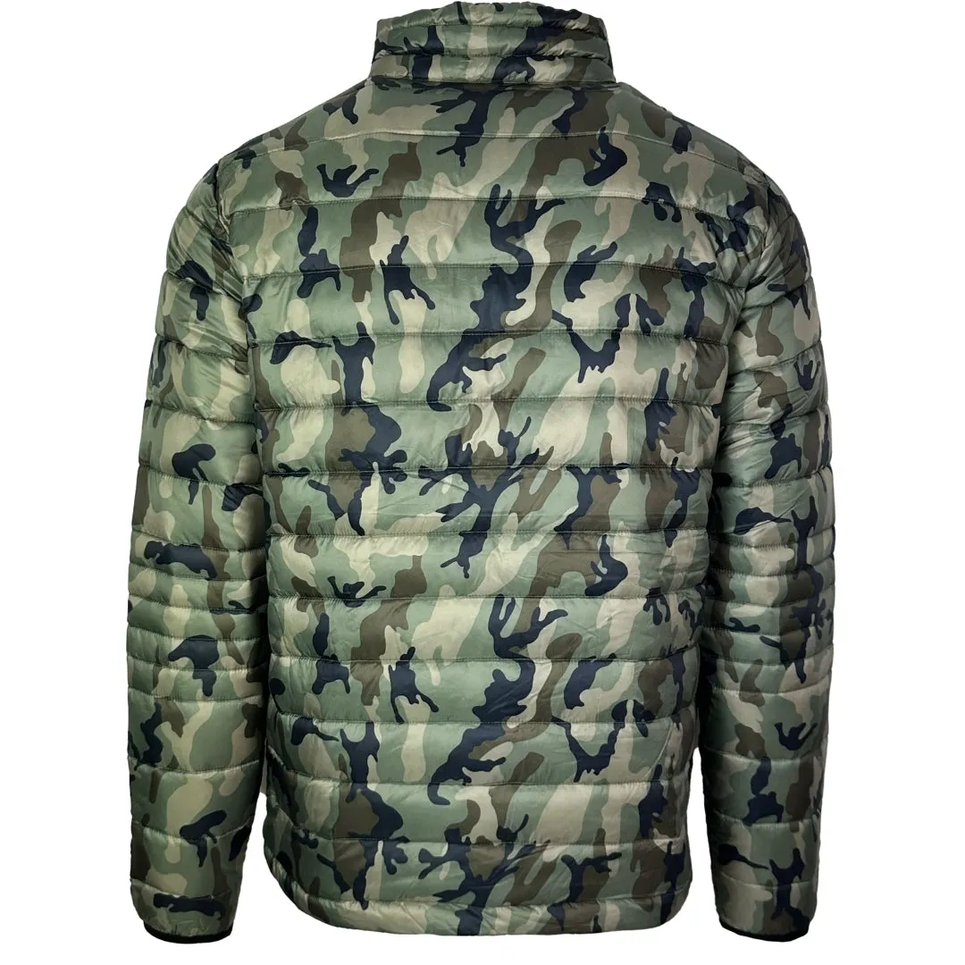 Plein Sport Plain Padded Camo Green Jacket