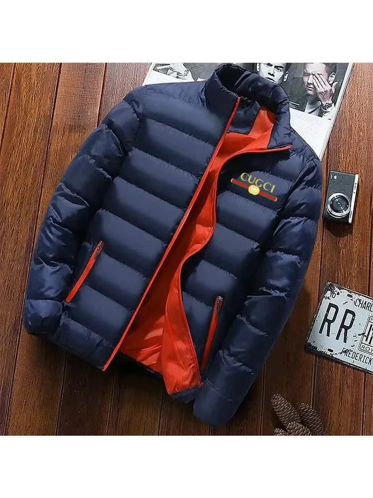 Plush Luxe Winter Motorcycle Windbreaker Jacket for Men