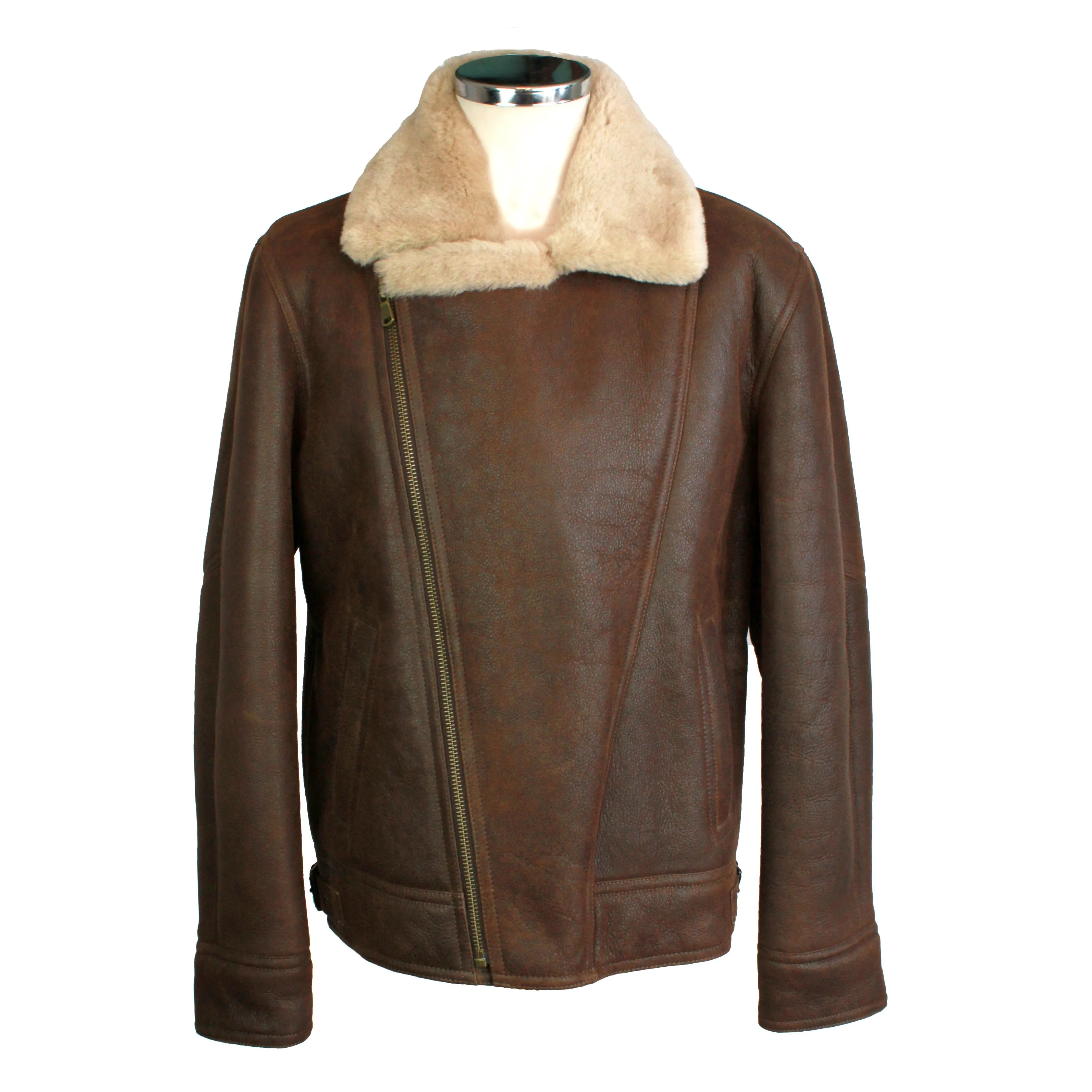 Premium Aviator/Biker Sheepskin Jacket.