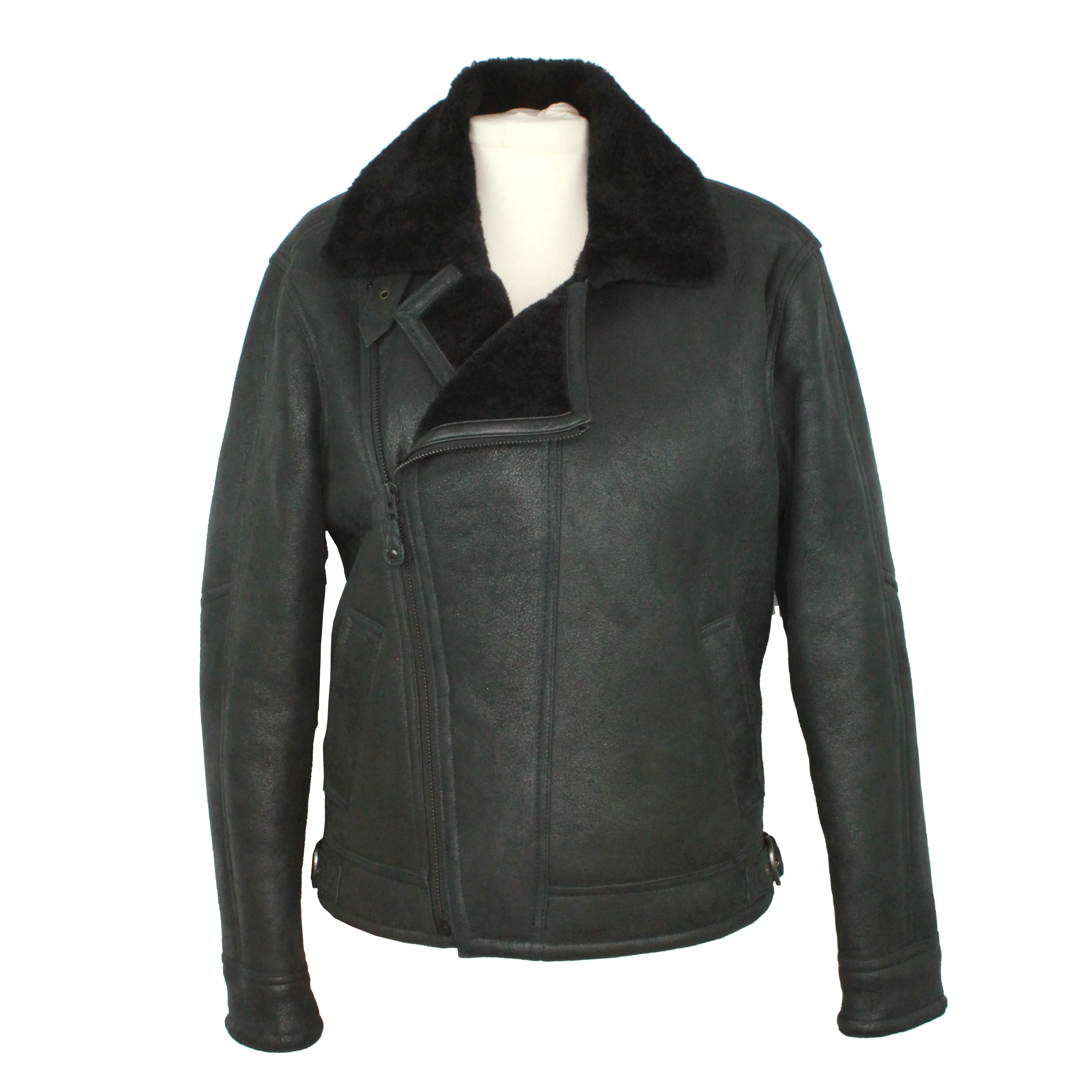 Premium Aviator/Biker Sheepskin Jacket.