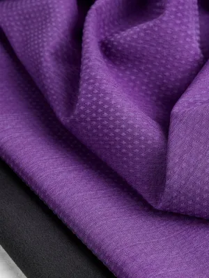 Recycled Fleeceback Softshell Deadstock - Purple