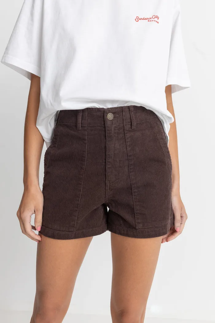 Rhythm Fatigue Corduroy Short - CHOCOLATE