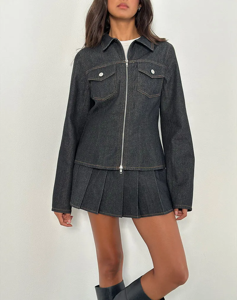 Rohana Jacket in Chambray Indigo