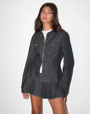 Rohana Jacket in Chambray Indigo